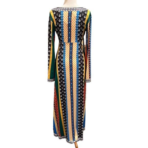 Sucrefas Women’s NWT Boho Hippie Long Sleeve Maxi Dress Size Medium - Picture 3 of 9